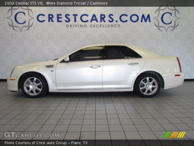 2009 Cadillac STS V8 in White Diamond Tricoat