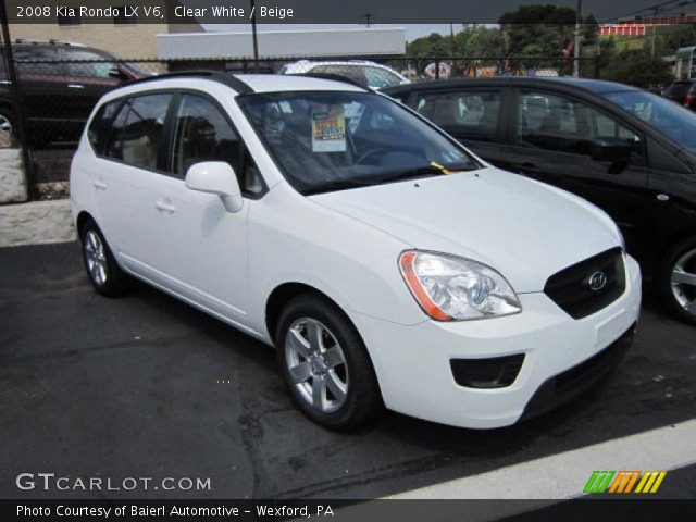 2008 Kia Rondo LX V6 in Clear White
