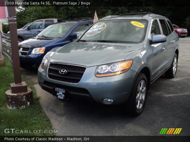 2009 Hyundai Santa Fe SE in Platinum Sage