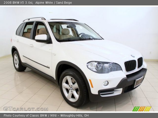 2008 BMW X5 3.0si in Alpine White