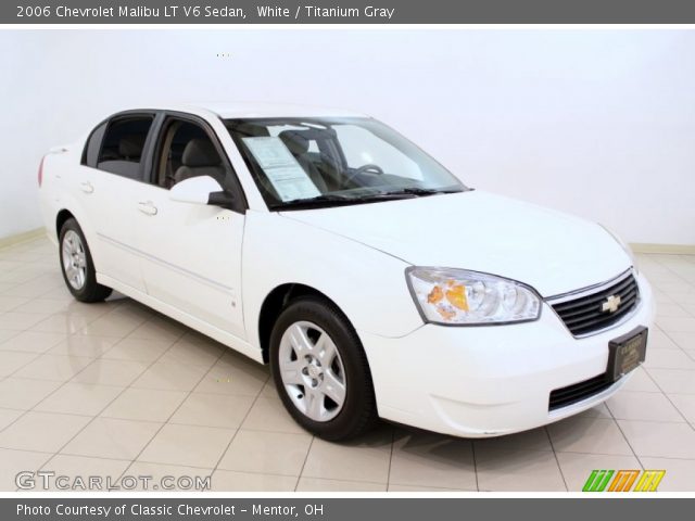 2006 Chevrolet Malibu LT V6 Sedan in White
