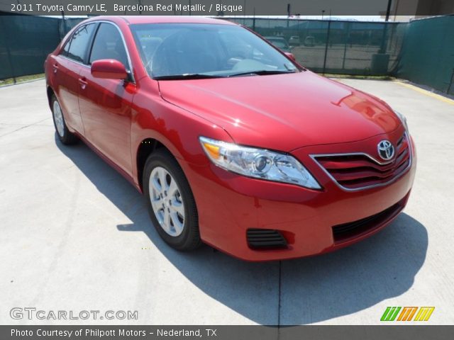 2011 Toyota Camry LE in Barcelona Red Metallic