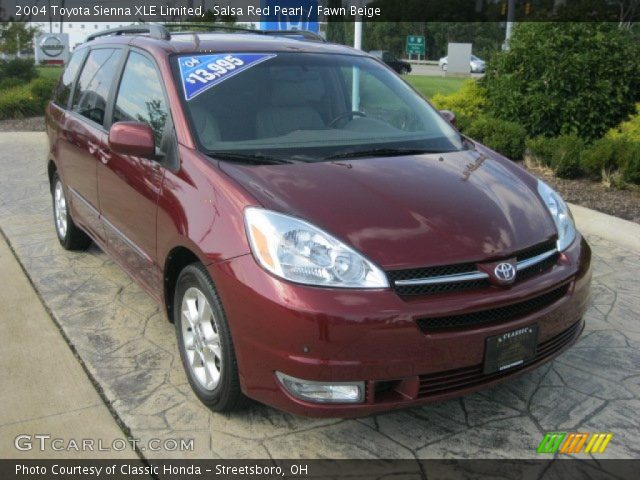 2004 Toyota Sienna XLE Limited in Salsa Red Pearl