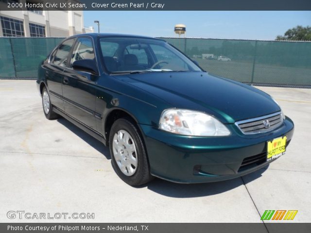 2000 Honda Civic LX Sedan in Clover Green Pearl