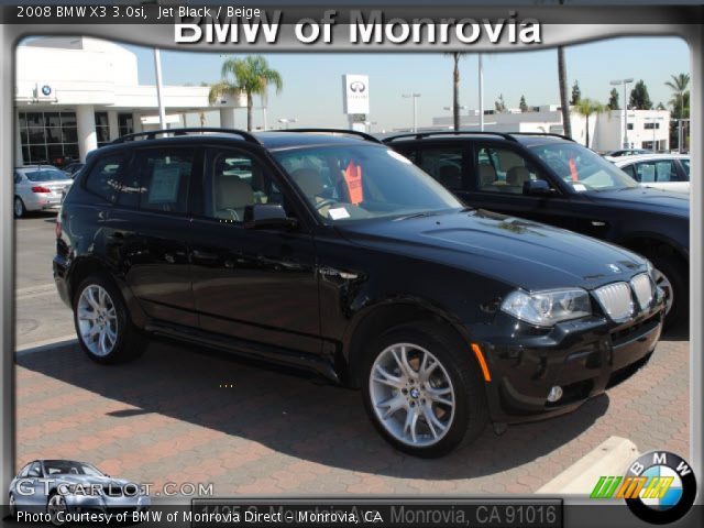 2008 BMW X3 3.0si in Jet Black