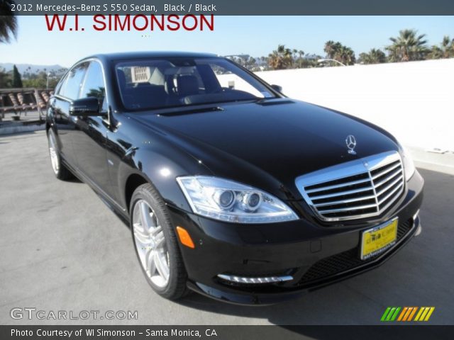 2012 Mercedes-Benz S 550 Sedan in Black