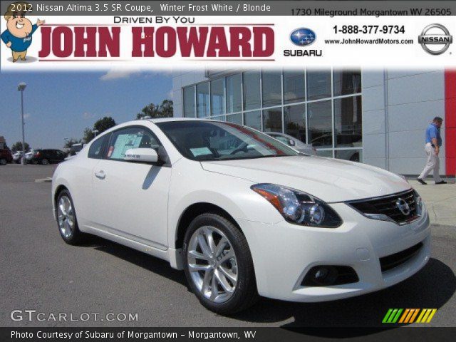 2012 Nissan Altima 3.5 SR Coupe in Winter Frost White