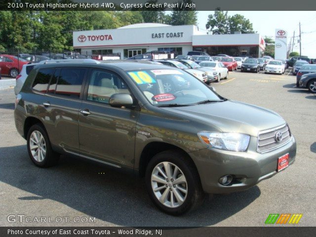 2010 Toyota Highlander Hybrid 4WD in Cypress Green Pearl