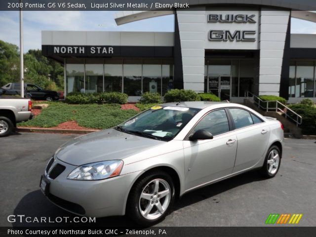 2008 Pontiac G6 V6 Sedan in Liquid Silver Metallic