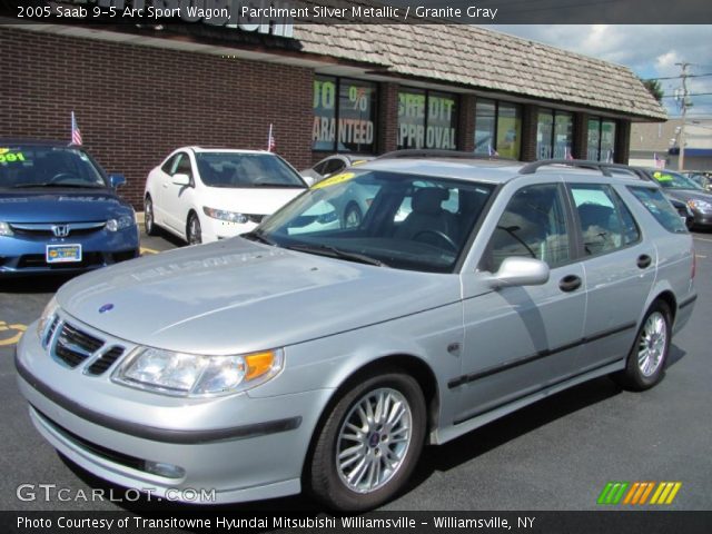 2005 Saab 9-5 Arc Sport Wagon in Parchment Silver Metallic