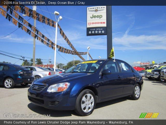 2008 Kia Spectra EX Sedan in Deep Ocean Blue