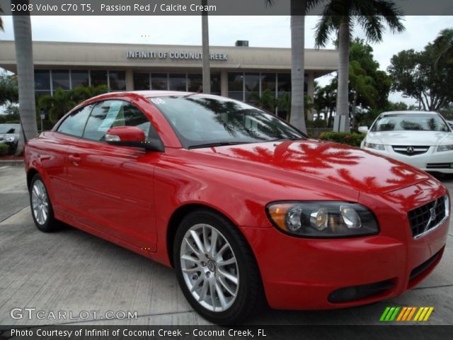 2008 Volvo C70 T5 in Passion Red