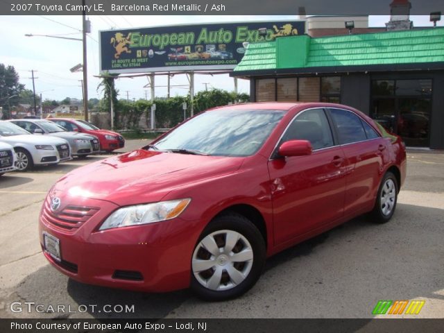 2007 Toyota Camry LE in Barcelona Red Metallic