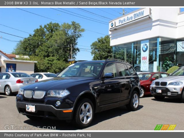 2008 BMW X3 3.0si in Monaco Blue Metallic