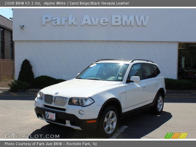 2008 BMW X3 3.0si in Alpine White