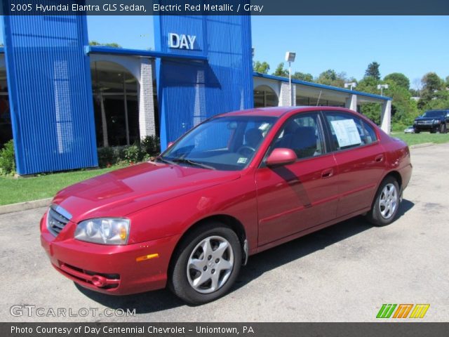 2005 Hyundai Elantra GLS Sedan in Electric Red Metallic