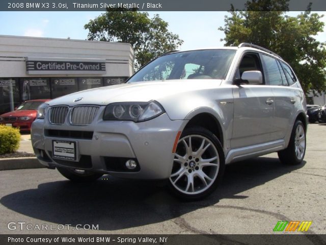 2008 BMW X3 3.0si in Titanium Silver Metallic