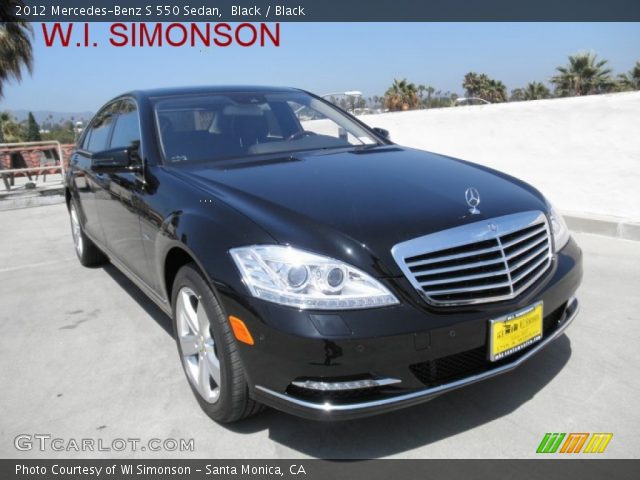 2012 Mercedes-Benz S 550 Sedan in Black