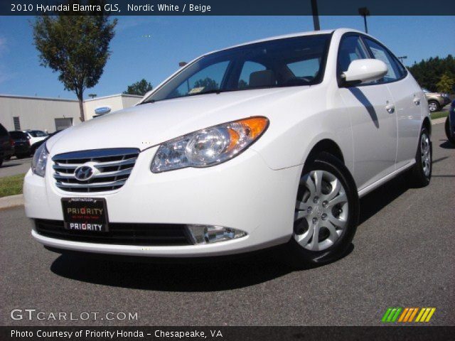 2010 Hyundai Elantra GLS in Nordic White