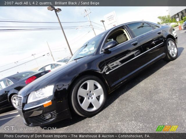 2007 Audi A8 L 4.2 quattro in Brilliant Black