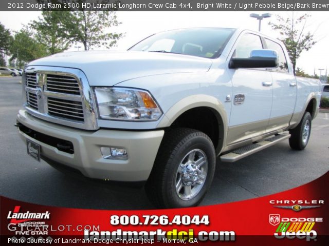 2012 Dodge Ram 2500 HD Laramie Longhorn Crew Cab 4x4 in Bright White