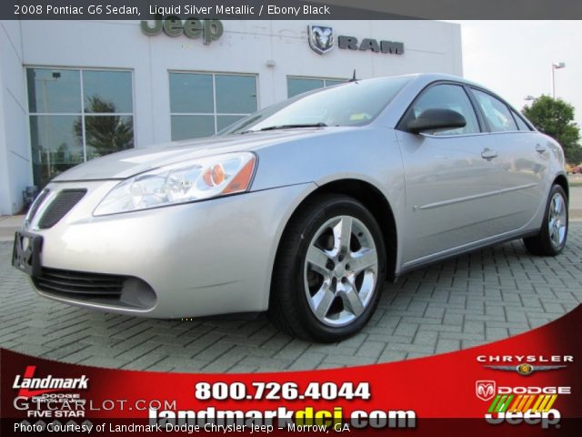 2008 Pontiac G6 Sedan in Liquid Silver Metallic