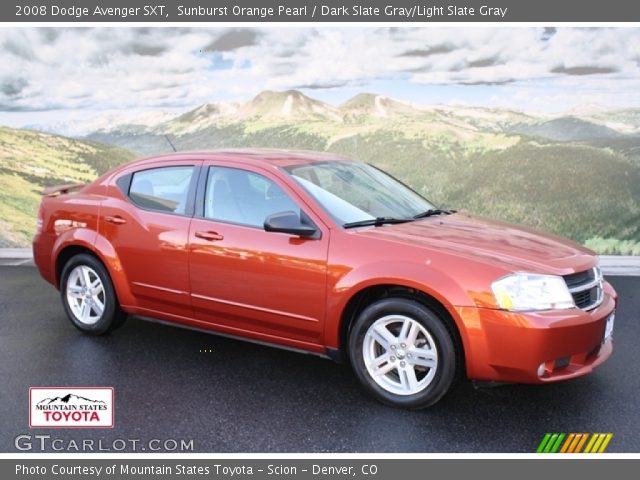 2008 Dodge Avenger SXT in Sunburst Orange Pearl