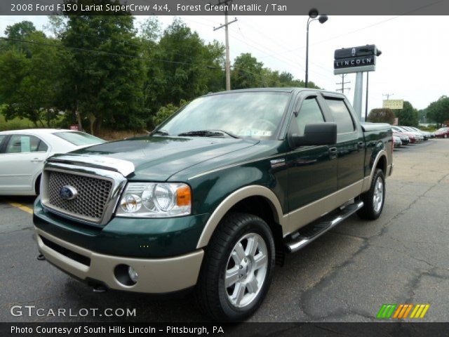 2008 Ford F150 Lariat SuperCrew 4x4 in Forest Green Metallic