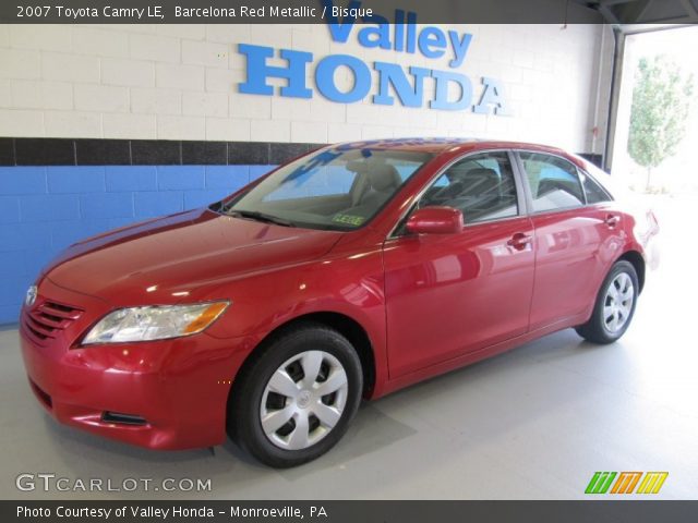 2007 Toyota Camry LE in Barcelona Red Metallic
