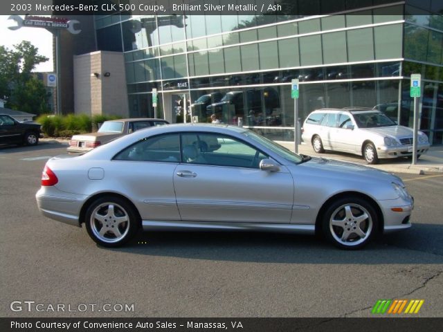 2003 Mercedes-Benz CLK 500 Coupe in Brilliant Silver Metallic