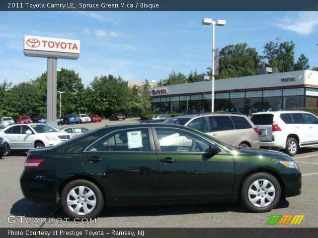 2011 Toyota Camry LE in Spruce Green Mica