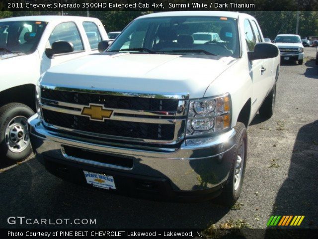 2011 Chevrolet Silverado 3500HD Extended Cab 4x4 in Summit White