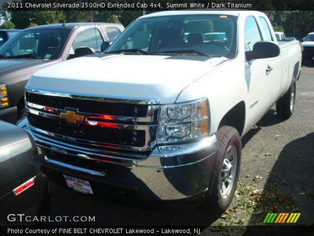 2011 Chevrolet Silverado 3500HD Extended Cab 4x4 in Summit White