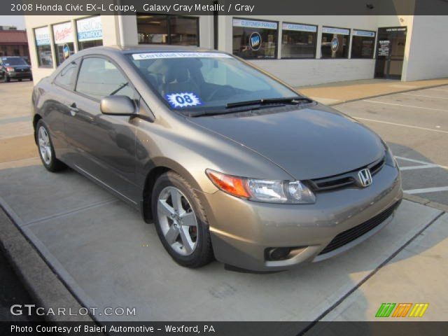 2008 Honda Civic EX-L Coupe in Galaxy Gray Metallic