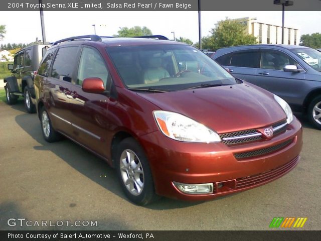 2004 Toyota Sienna XLE Limited in Salsa Red Pearl