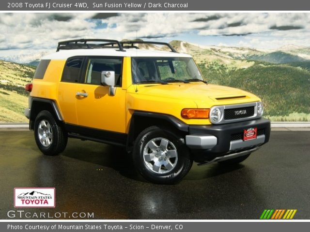 2008 Toyota FJ Cruiser 4WD in Sun Fusion Yellow