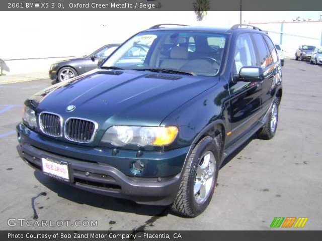 2001 BMW X5 3.0i in Oxford Green Metallic