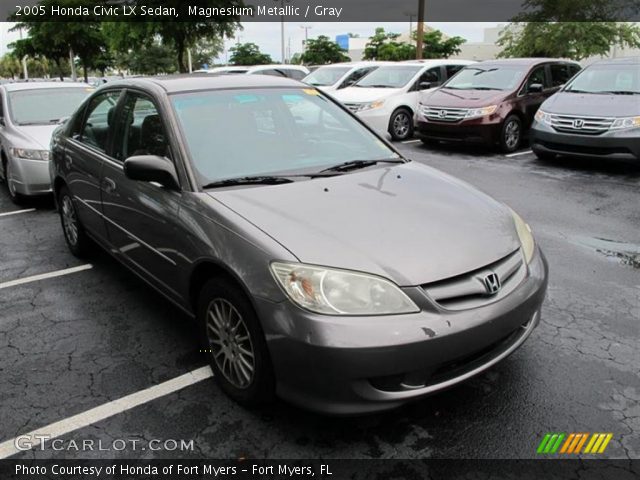 2005 Honda Civic LX Sedan in Magnesium Metallic