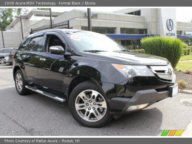 2008 Acura MDX Technology in Formal Black