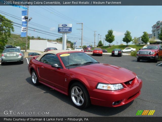 2001 Ford Mustang Cobra Convertible in Laser Red Metallic