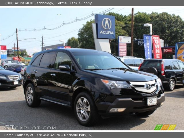 2008 Acura MDX Technology in Formal Black