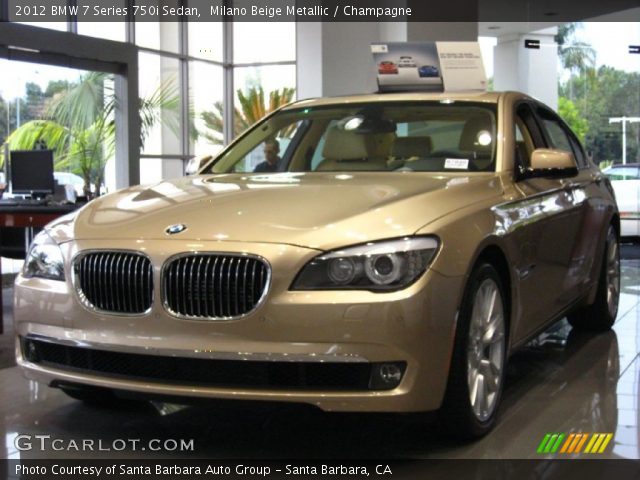 2012 BMW 7 Series 750i Sedan in Milano Beige Metallic