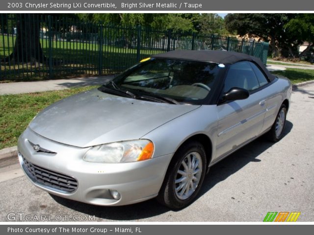2003 Chrysler Sebring LXi Convertible in Bright Silver Metallic