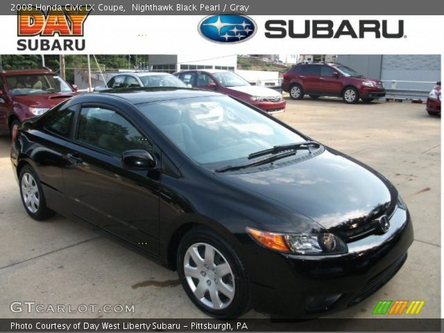 2008 Honda Civic LX Coupe in Nighthawk Black Pearl