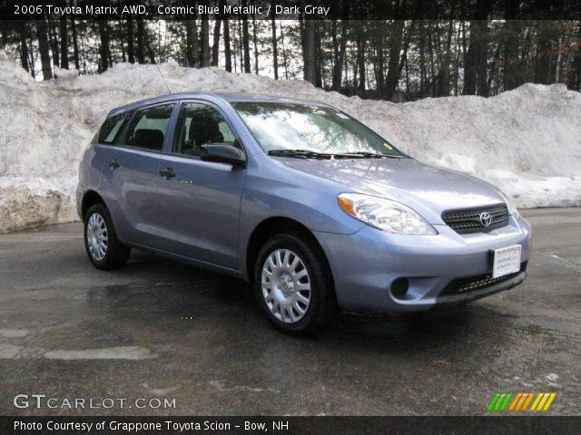 2006 Toyota Matrix AWD in Cosmic Blue Metallic