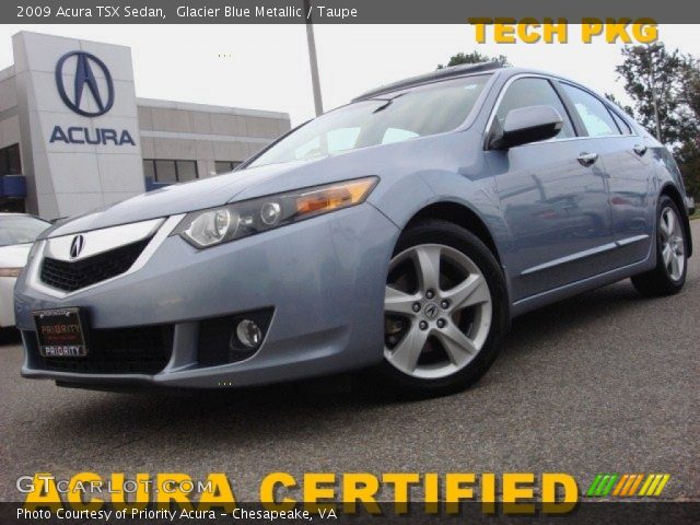 2009 Acura TSX Sedan in Glacier Blue Metallic