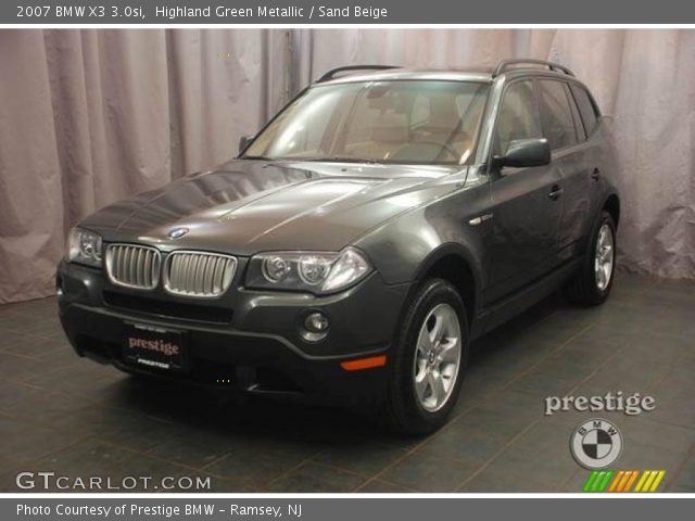 2007 BMW X3 3.0si in Highland Green Metallic