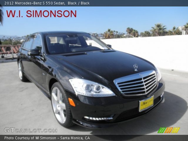 2012 Mercedes-Benz S 550 Sedan in Black