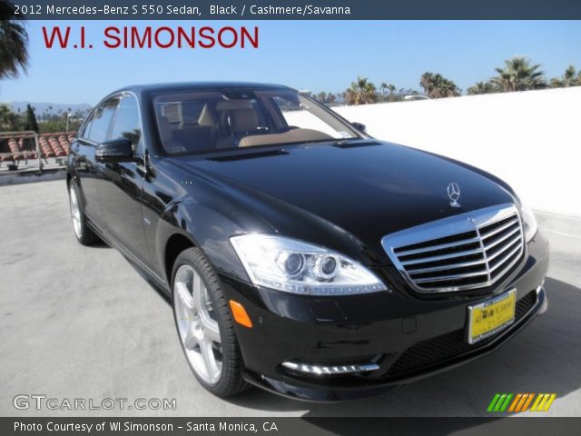 2012 Mercedes-Benz S 550 Sedan in Black