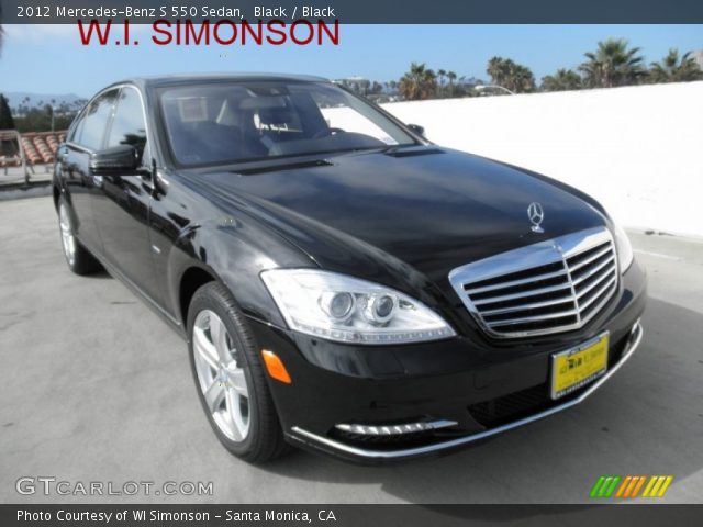 2012 Mercedes-Benz S 550 Sedan in Black
